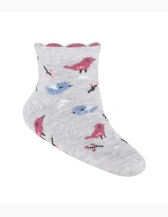 Baby ponožky BIRDS GREY