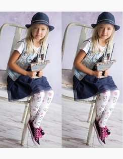 Detské silonky Little 3D