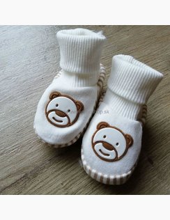 Papučky Little BEAR Beige