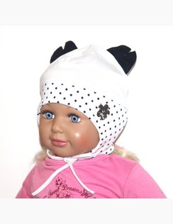 Detská čiapka NOE White