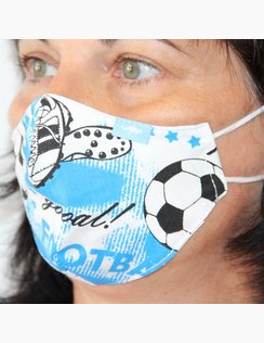 Rúško DETSKÉ Football Blue