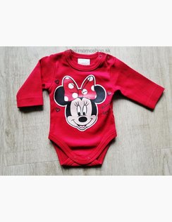 Detské BODY dl. rukáv Minnie RED