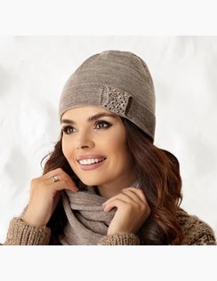 Dámska čiapka AJS so šálom LONDON