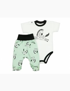 Body + polodupačky Zebra Menthol