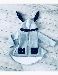 Prechodný Kabátik Sweet Bunny Black 