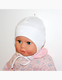 Čiapka pre bábätko Majo White