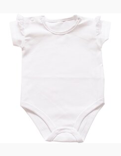 Dievčenské body  Aurelia s  čipkovaným volánom 