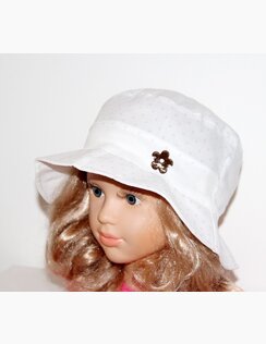 Letný klobúk Vanda White Dots 