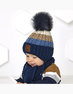 AJS Zimná čiapka a šál SANEL