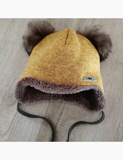 Zimná čiapka Myška Yellow