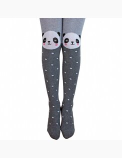 Hladké detské pančuchy Panda