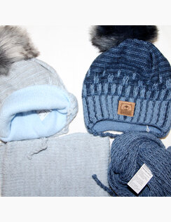 AJS Zimná čiapka a šál SIMON 