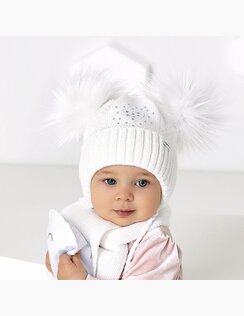 AJS Zimná čiapka a šál Eliana