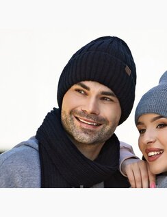 Pánska zimná čiapka a šál JOSHUA