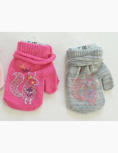 Zimné rukavičky Veverička 10 cm