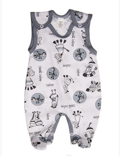 Dupačky pre kojenca Zebra sivá