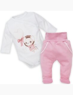 Kojenecké Body a Polodupačky Myška Pink