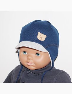 Chlapčenská čiapka ŠAŇO Rebro Blue