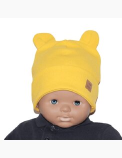 Rebrovaná čiapka Janka Yellow
