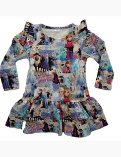 ŠATY pre dievčatá Frozen Hearts