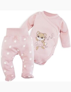 Kojenecké Body a Polodupačky Líška Duff Pink