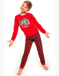 Dievčenské Vianočné pyžamo Family time