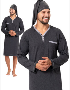 Pánska nočná košeľa s čiapkou Bonifác