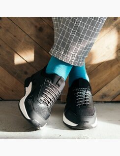 Pánske Bavlnené ponožky Tyrkys