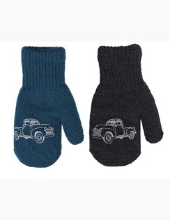 Detské pletené rukavice Car 14 cm