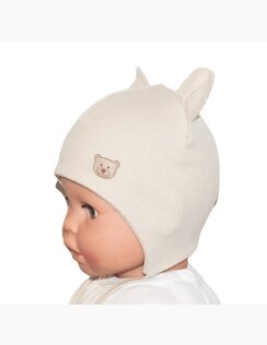 Kojenecká čiapka Domka Rebro Beige