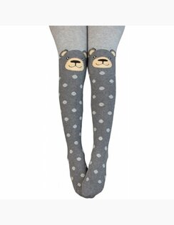 Hladké detské pančuchy Bear