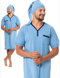  Pánska Nočná Košela Boni Blue