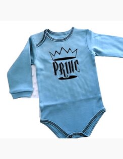 Detské BODY nápisové Princ Blue