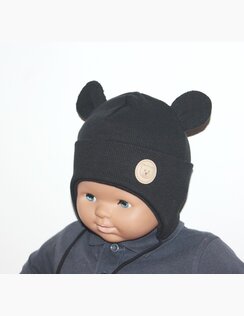 Detská čiapka BEBE Rebro Black