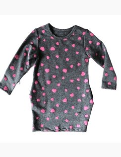 Dievčenská Tunika Grey Hearts 