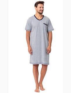 Pánska nočná košeľa Baltazar  Blue s vreckom