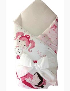 Zavinovačka s kokosovou výplňou a viazaním Ballet Pink