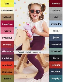 Hladké detské pančuchy WOLA