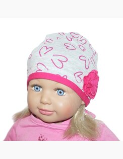 Čiapka pre dievča Naďa Hearts