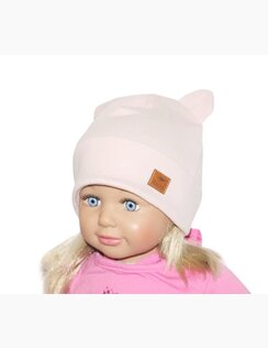 Rebrovaná čiapka Janka Duff Pink