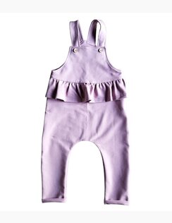 Dievčenské nohavice na traky Violett