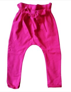 Nohavice s mašľou Magenta