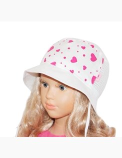 Dievčenský letný Klobúk Zitka Srdce