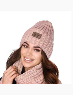 Dámska zimná čiapka  OFF Pink Cyntia