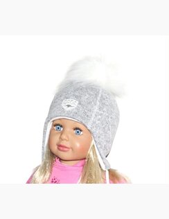 Zimná čiapka s brmbolcom Sandra