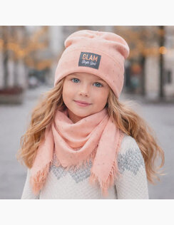 Štýlová pletená čiapka AJS Glam Girl