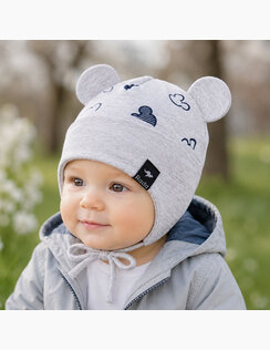 Chlapčenská čiapka BEBE MIMI Grey
