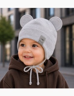 Chlapčenská čiapka BEBE Grey