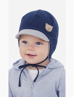Chlapčenská čiapka ŠAŇO Rebro Blue