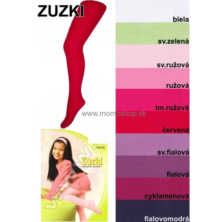 Zuzka hladké bavlnené pančuchy s elastanom Zuzka hladké bavlnené pančuchy s elastanom